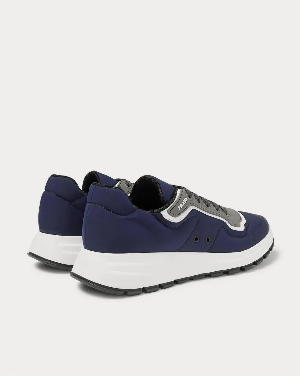 Match Race Panelled Nylon, Leather and Rubber  Navy low top sneakers