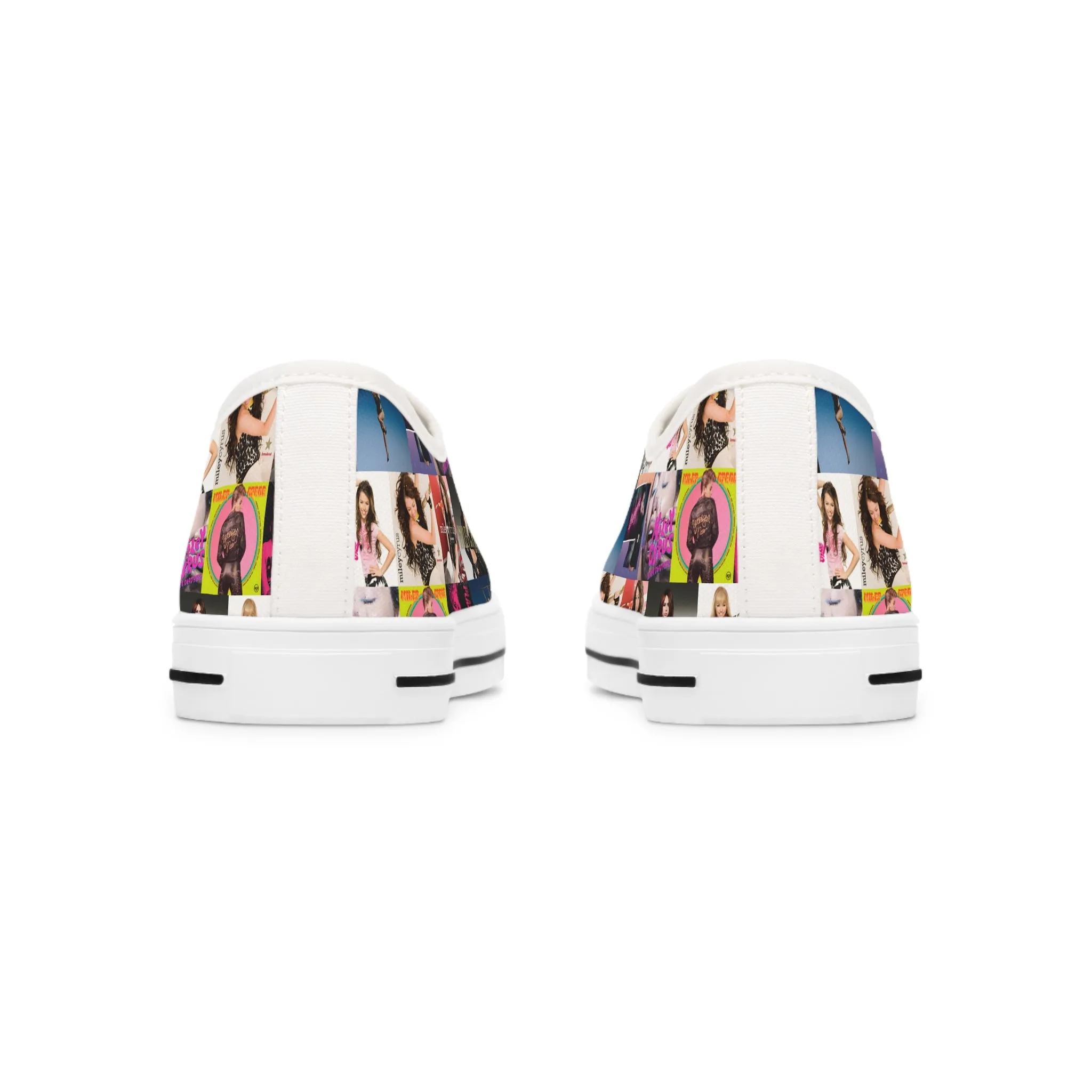 Miley Cyrus Album Cover Collage Women's Low Top Sneakers