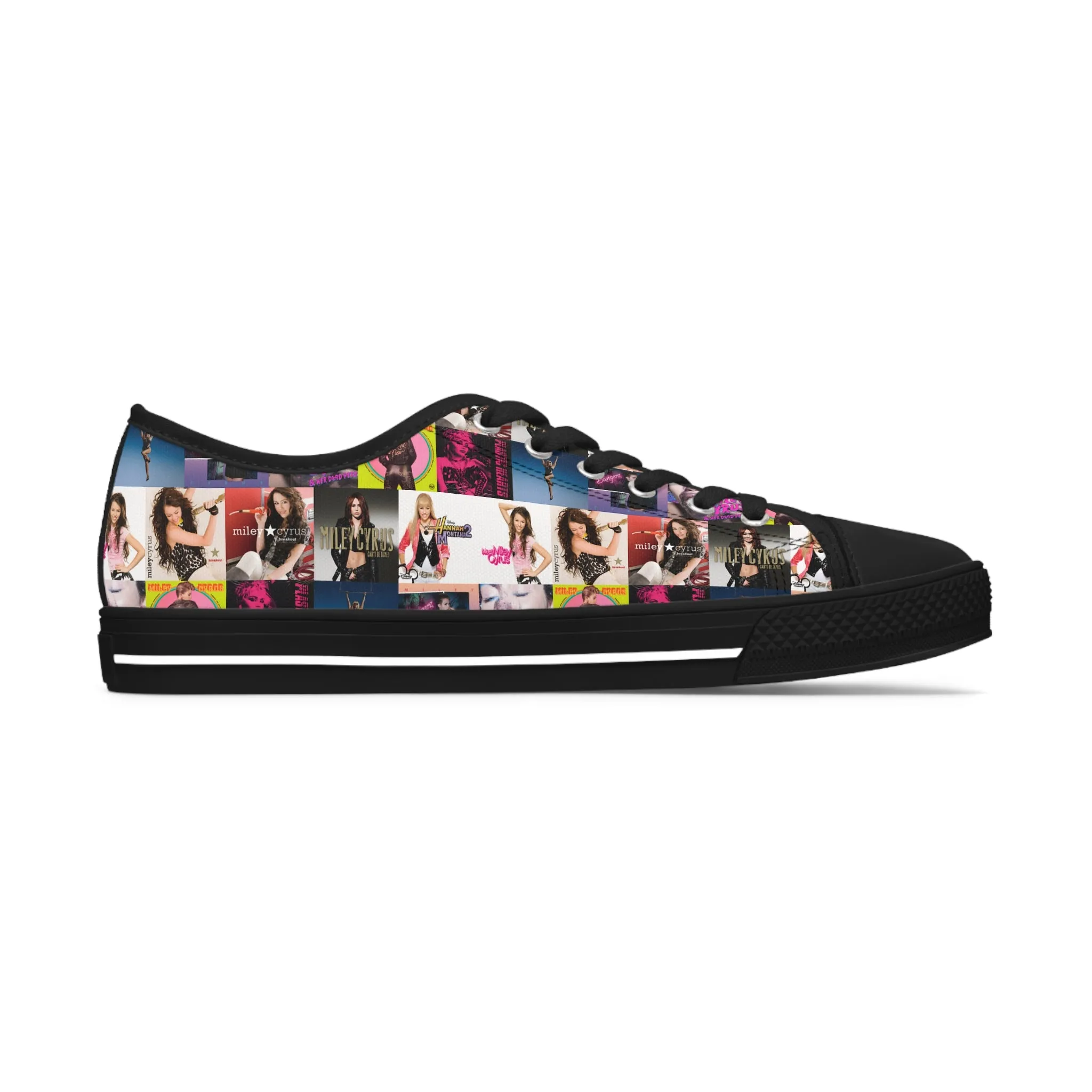 Miley Cyrus Album Cover Collage Women's Low Top Sneakers