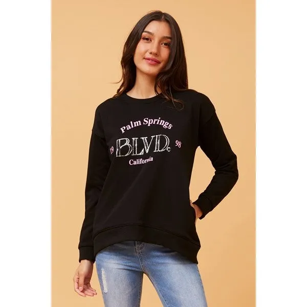 MONAR SEQUIN GRAPHIC JUMPER