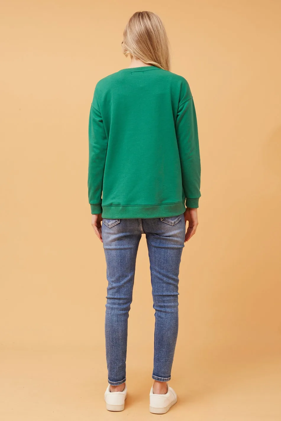 MONAR SEQUIN GRAPHIC JUMPER