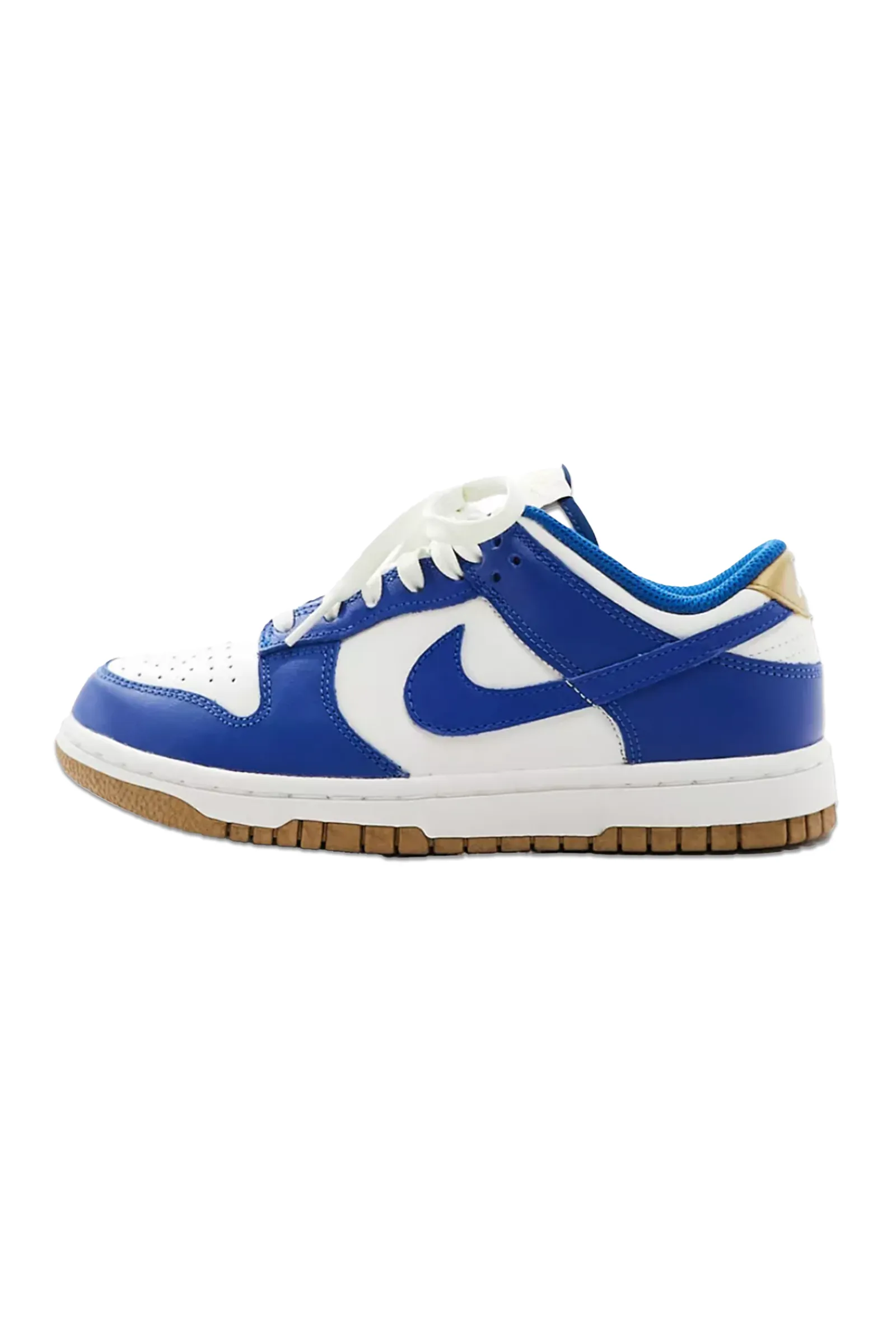 Nike Dunk Low Gum Sole Trainers in Blue and White