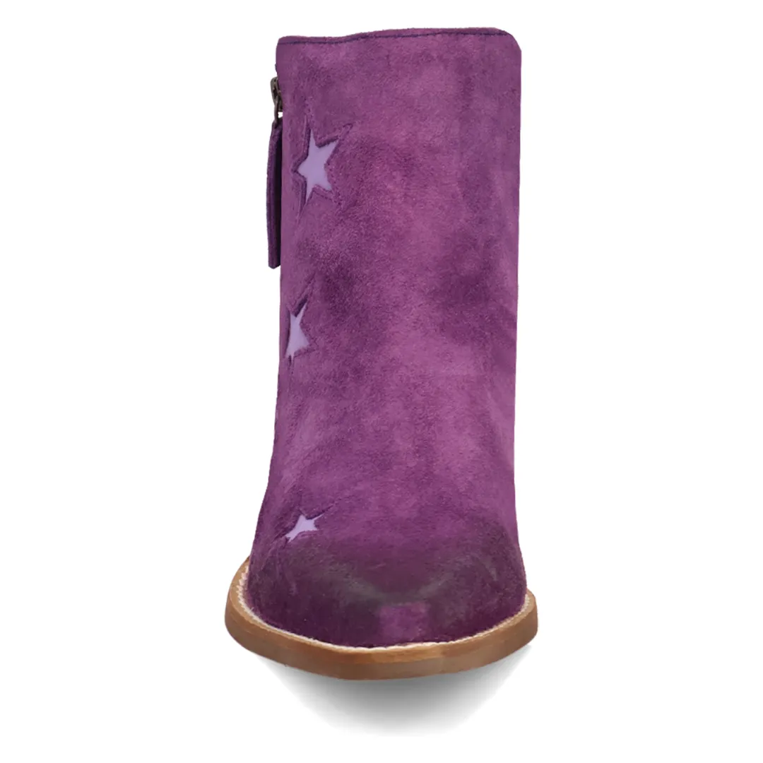 Online Exclusive | Dingo | Little Star Leather Bootie in Purple **PREORDER