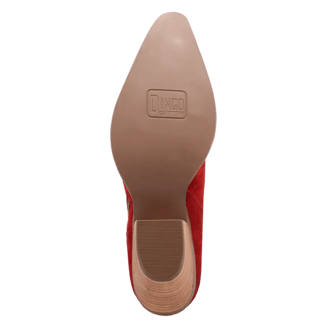 Online Exclusive | Dingo | Little Star Leather Bootie in Red **PREORDER