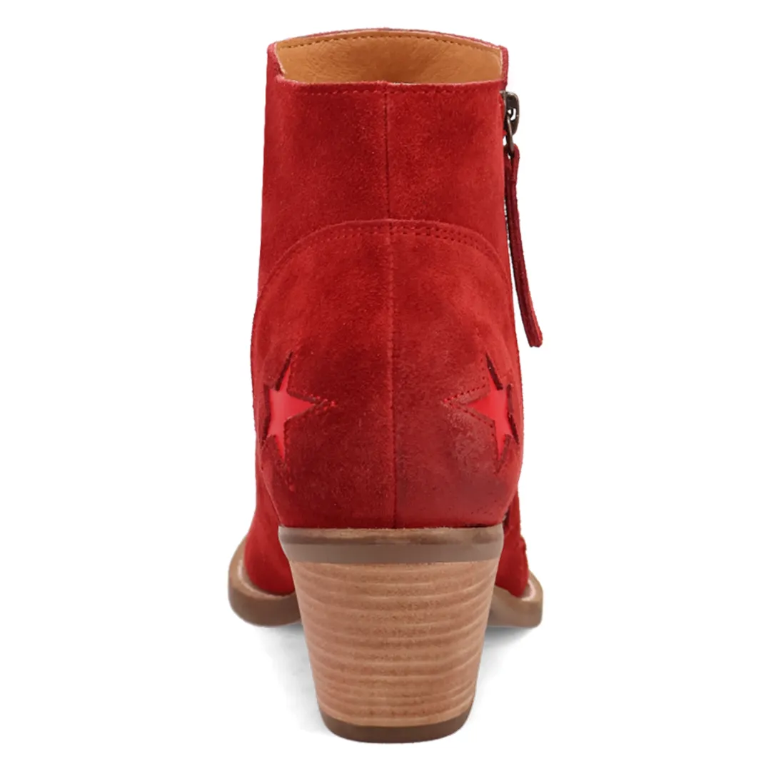 Online Exclusive | Dingo | Little Star Leather Bootie in Red **PREORDER