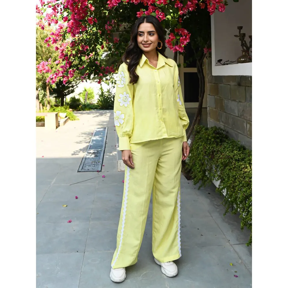 ORDINAREE Blooming Embroidered Beauty Co-Ord (Set of 2)