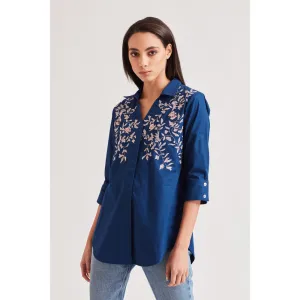 Our Love Pine Thread Embroidered Shirt Our Love Pine Thread Embroidered Shirt