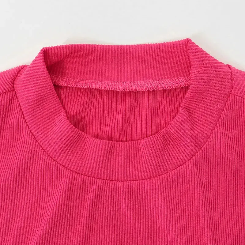 Pink Hollow Out Street Romper