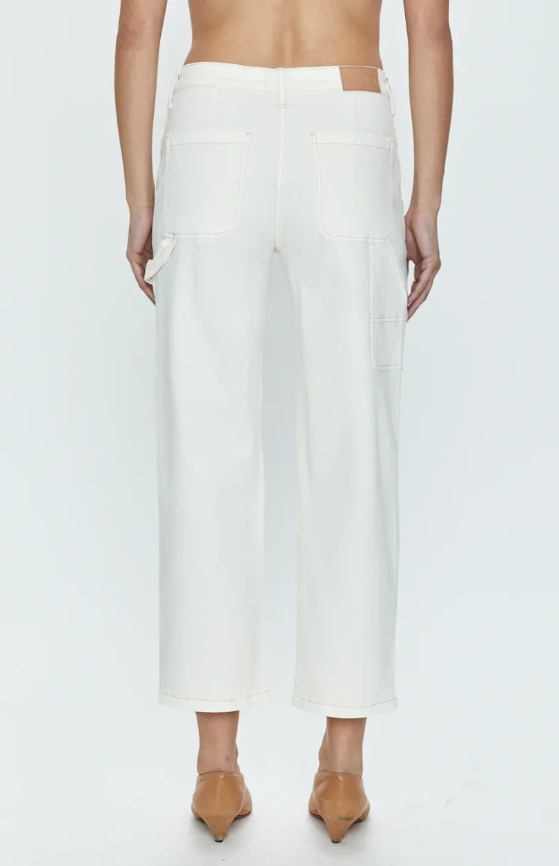 Pistola Ashton Straight Leg Utility Pant in Vanilla - FINAL SALE