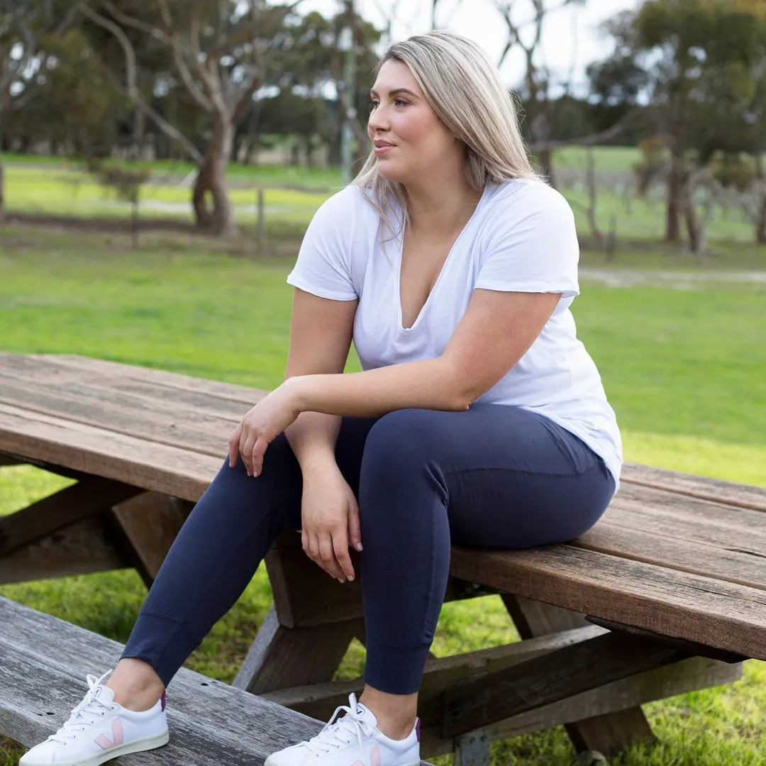 Plus Size Wash Out Lounge Pant - Navy