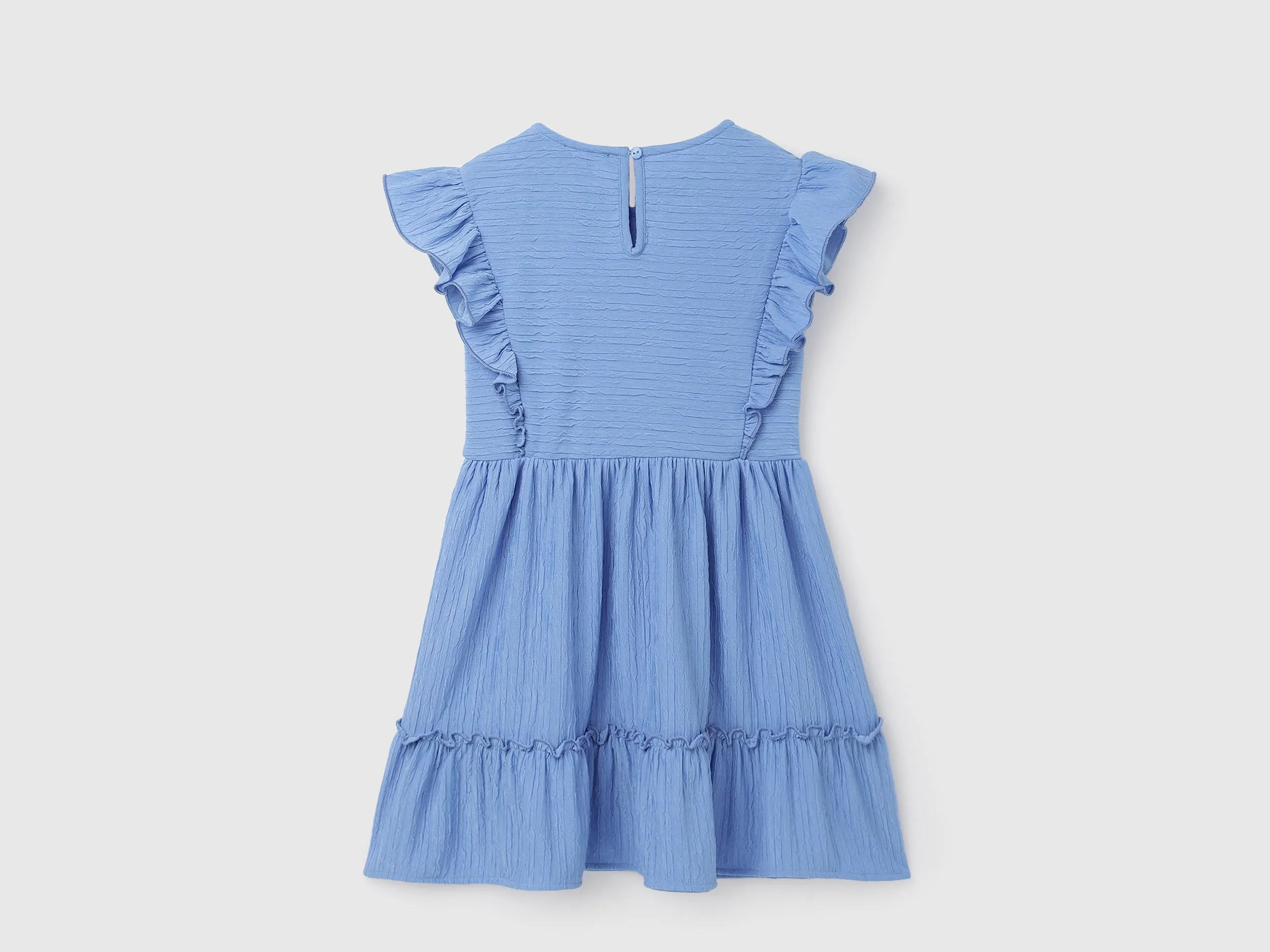 Polyester Solid Round Neck Dress