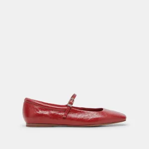 Reyes in Red Crinkle Patent