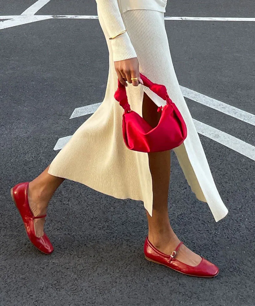 Reyes in Red Crinkle Patent