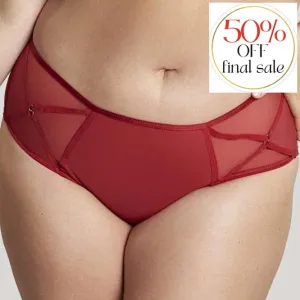 Sculptresse Dionne Midi Brief In Fiery Red 9692