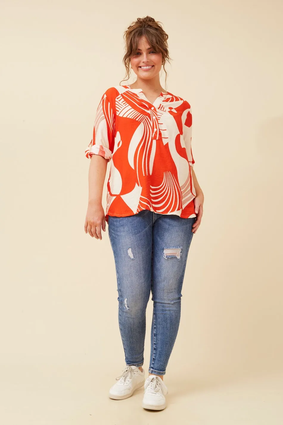 SHILPI ABSTRACT PRINT SHIRT
