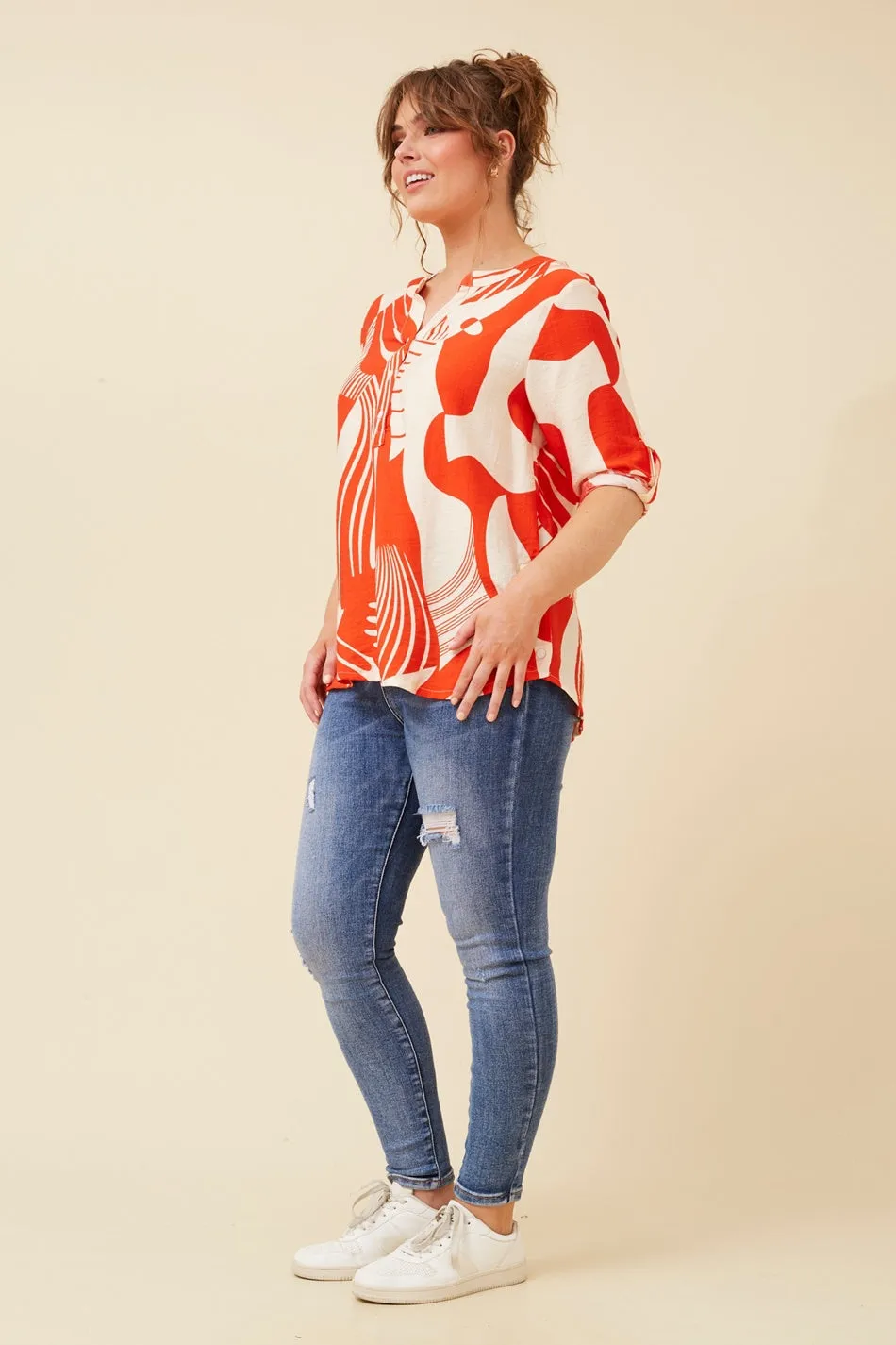 SHILPI ABSTRACT PRINT SHIRT