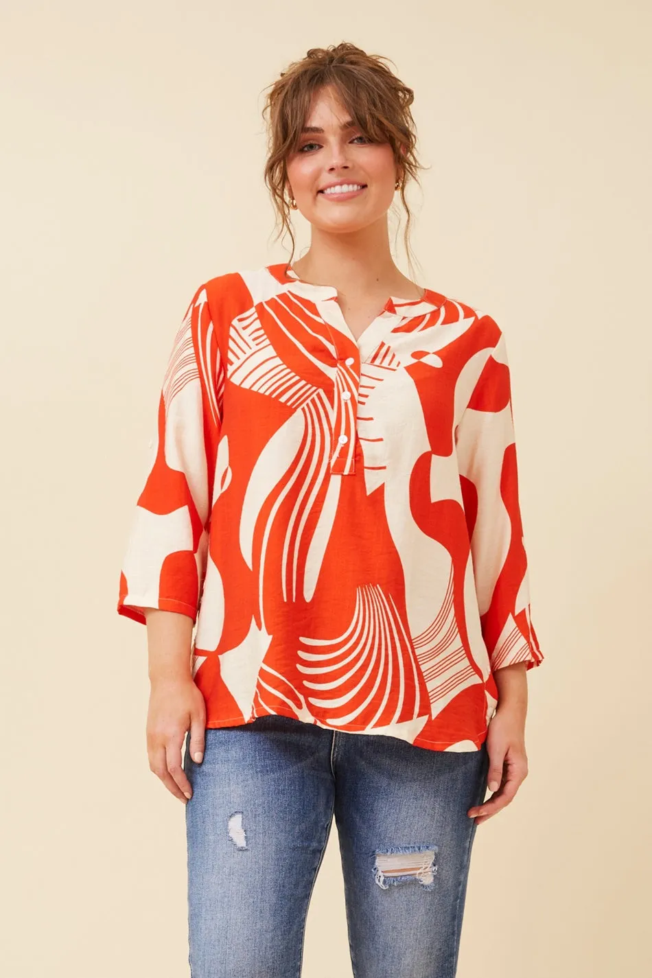 SHILPI ABSTRACT PRINT SHIRT