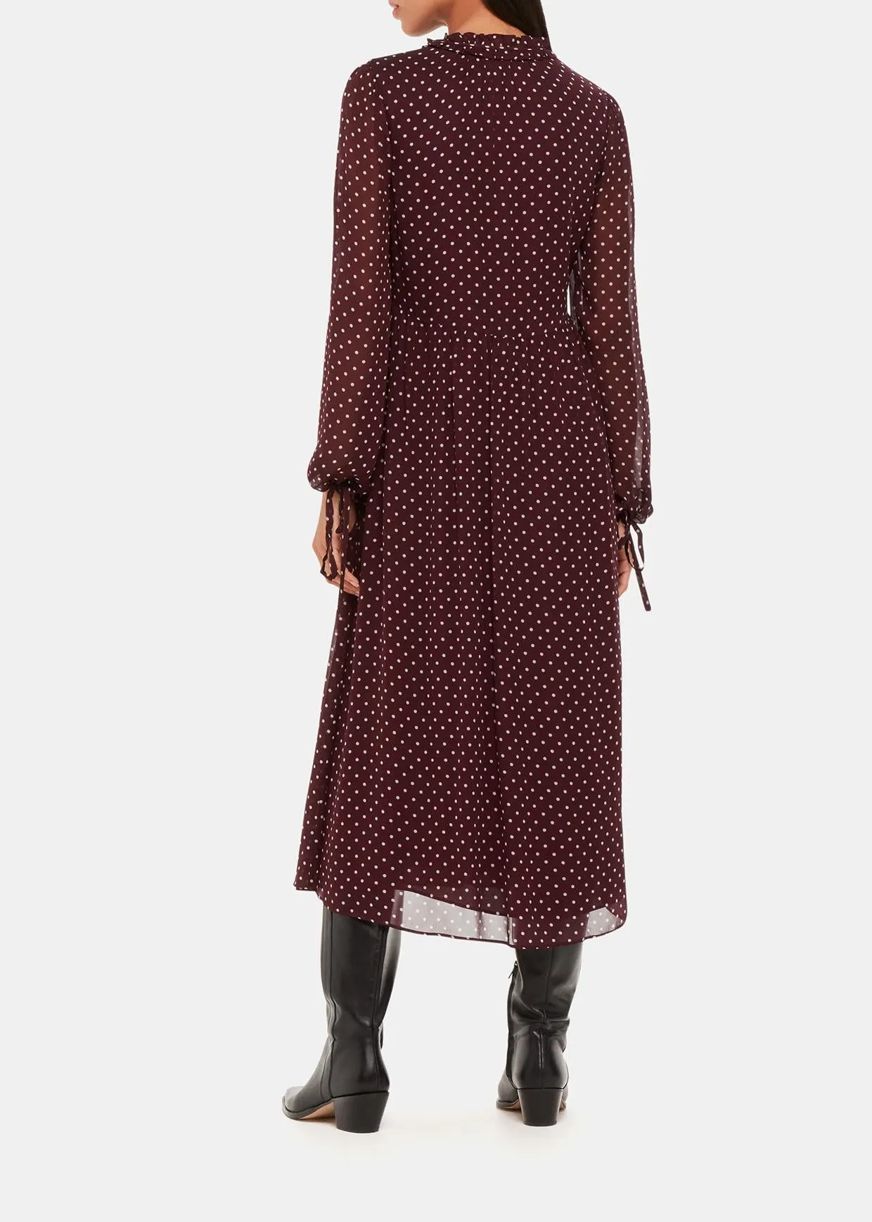 Spot Trapeze Dress