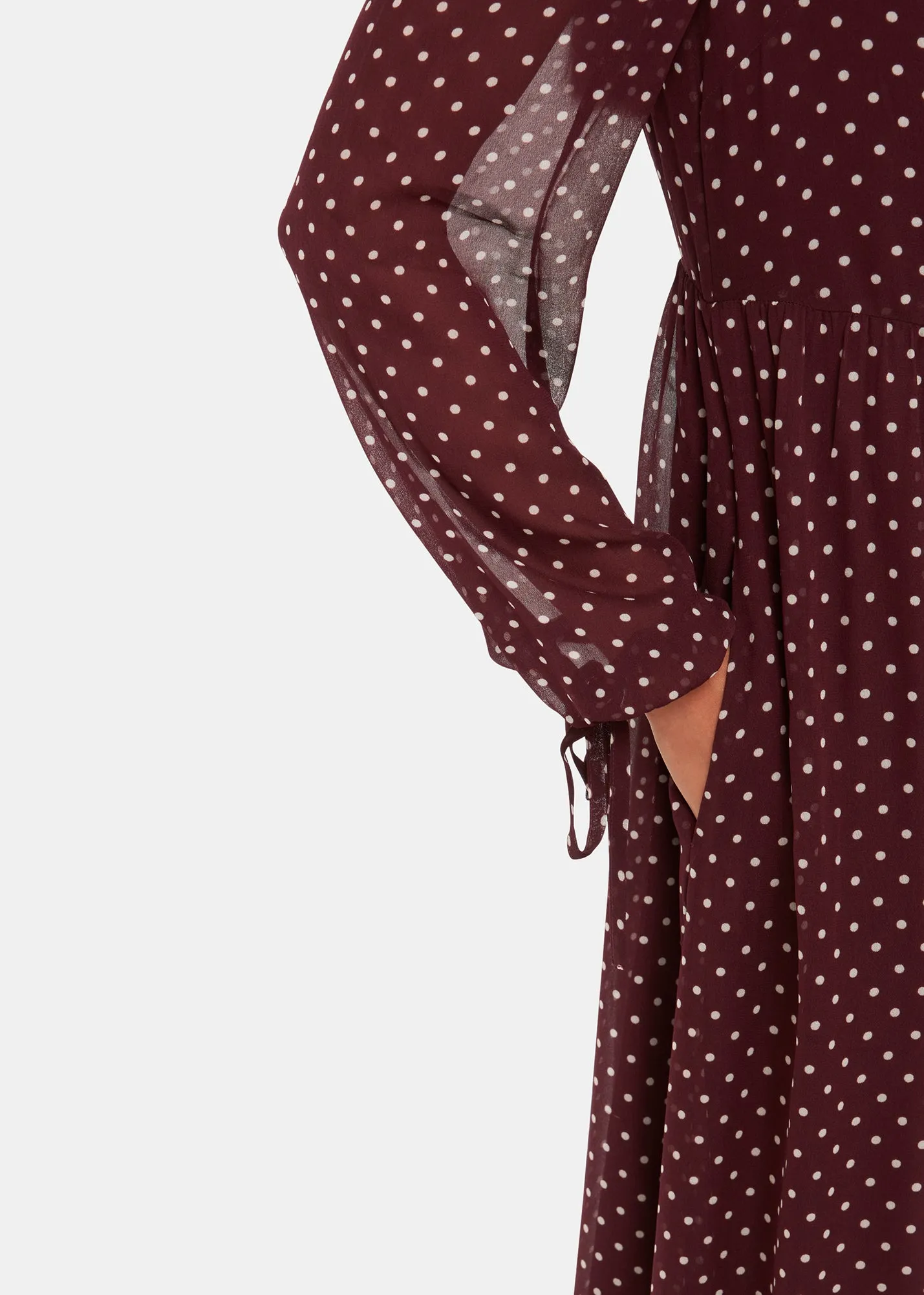 Spot Trapeze Dress