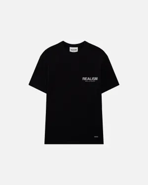 SSS REALISM HEAVEN LOGO TEE REFLECTIVE BLACK