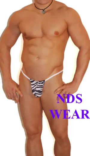 Stylish Zebra Print Posing Strap for Fashion-forward Individuals