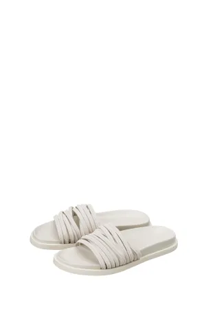Suede strappy sandals in neutral tone - Summer Sand