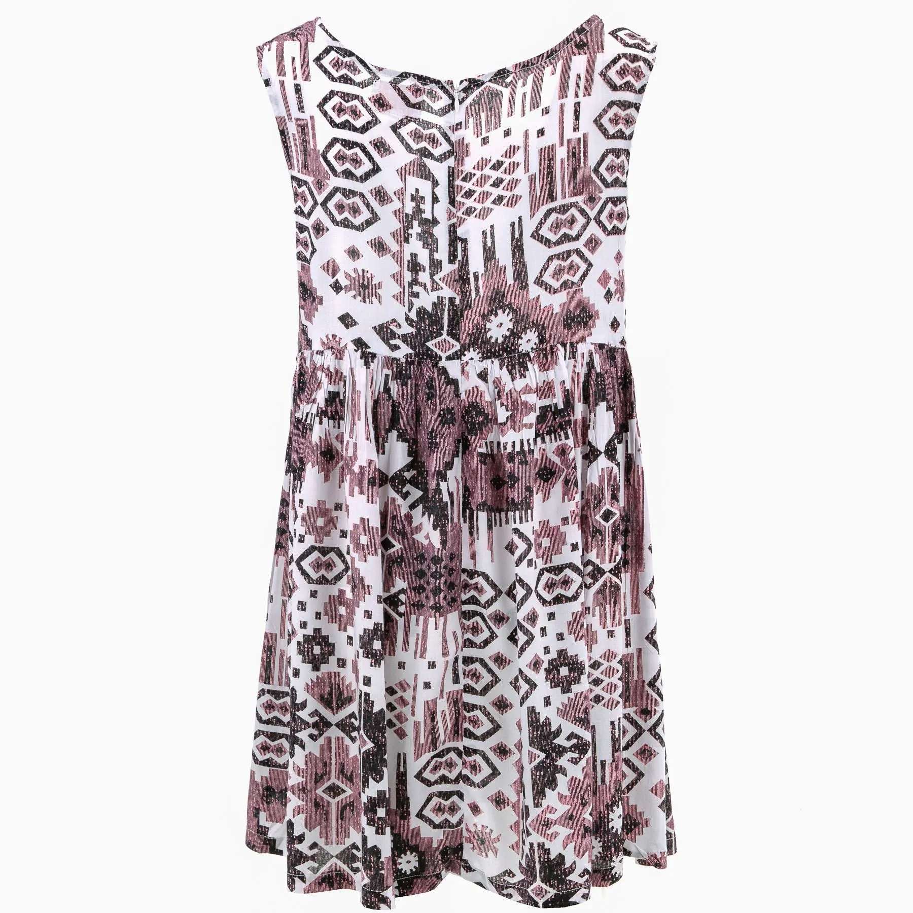 The Shroom Dress - Brown Aztec