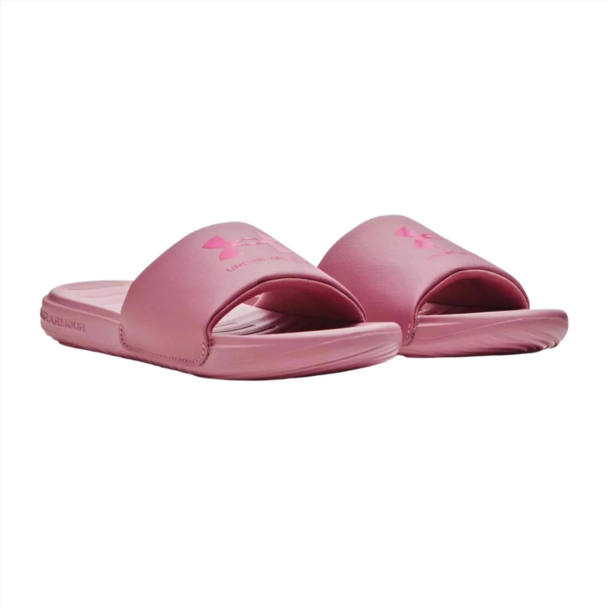 Under Armour Womens Ansa Fixed Slides Pink Elixir