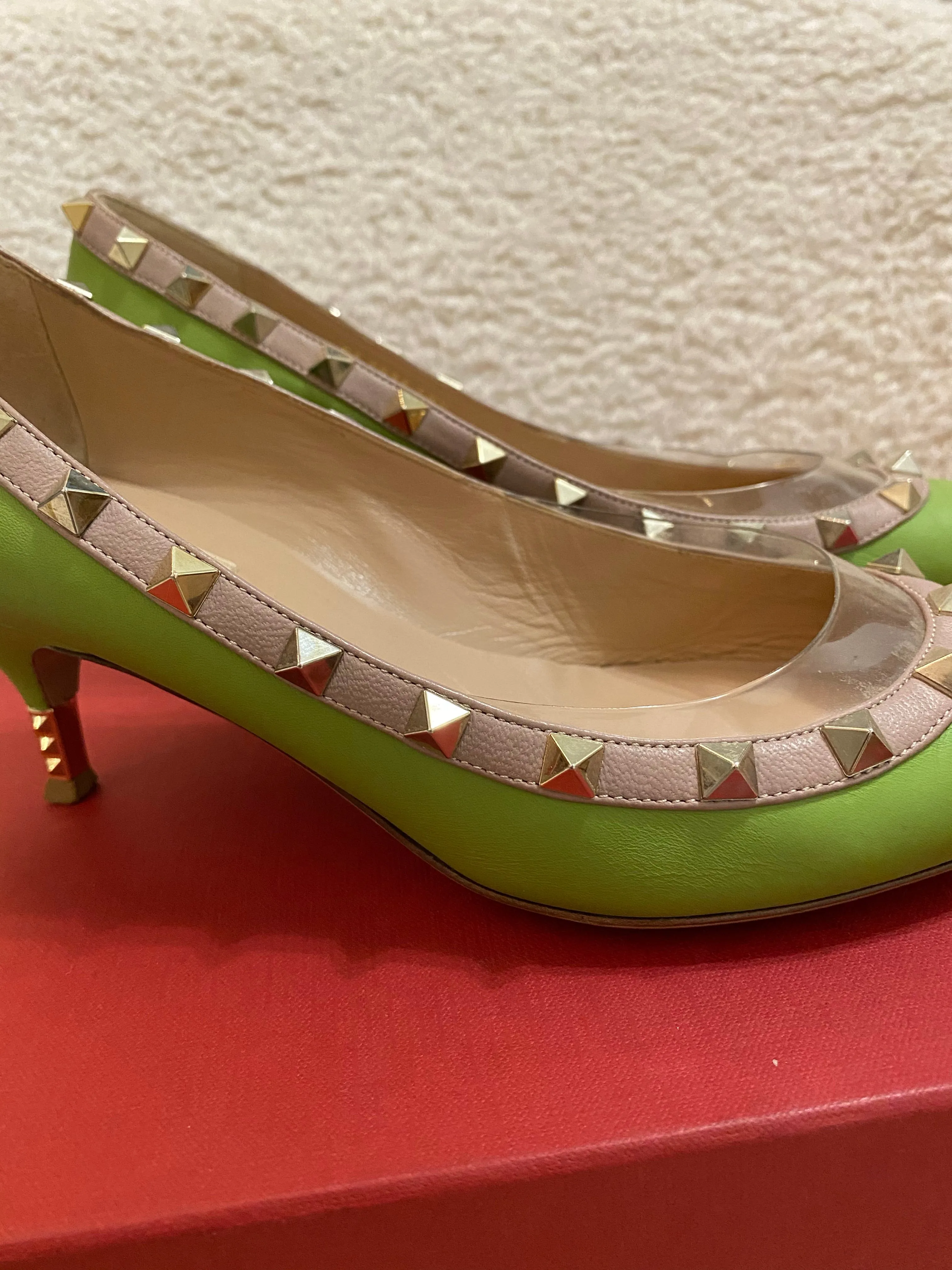 Valentino Rockstud Kitten Heels