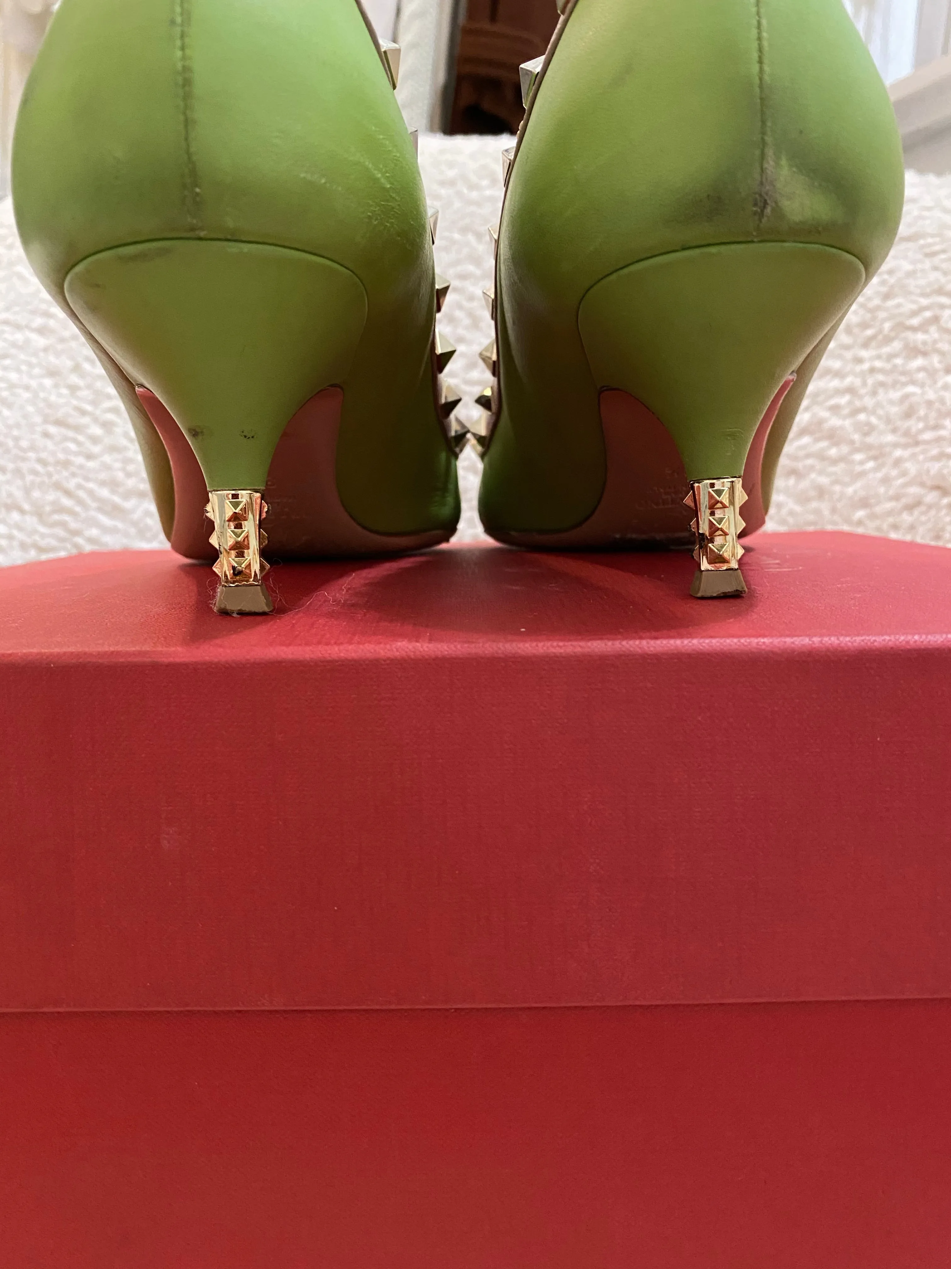 Valentino Rockstud Kitten Heels