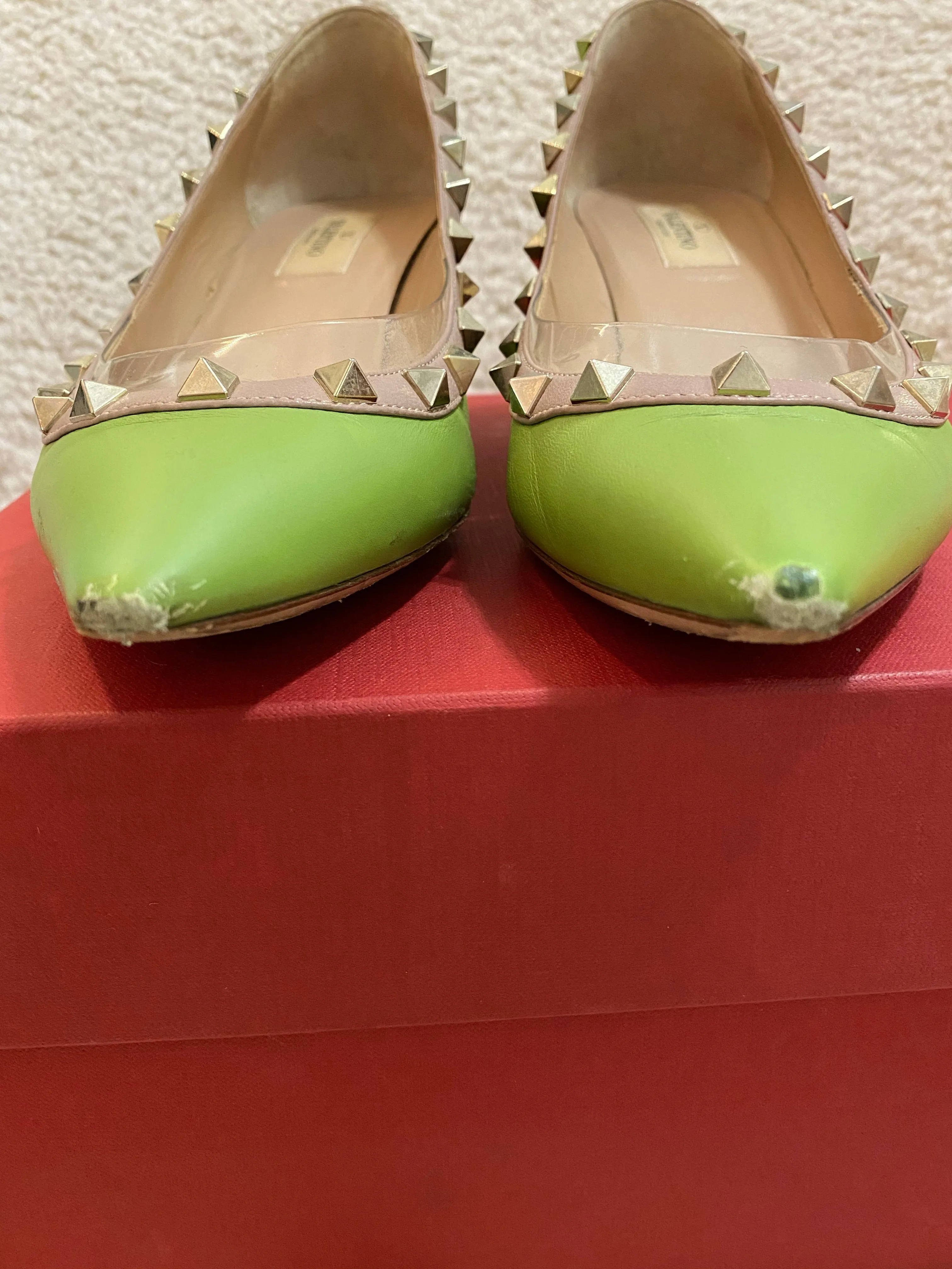 Valentino Rockstud Kitten Heels