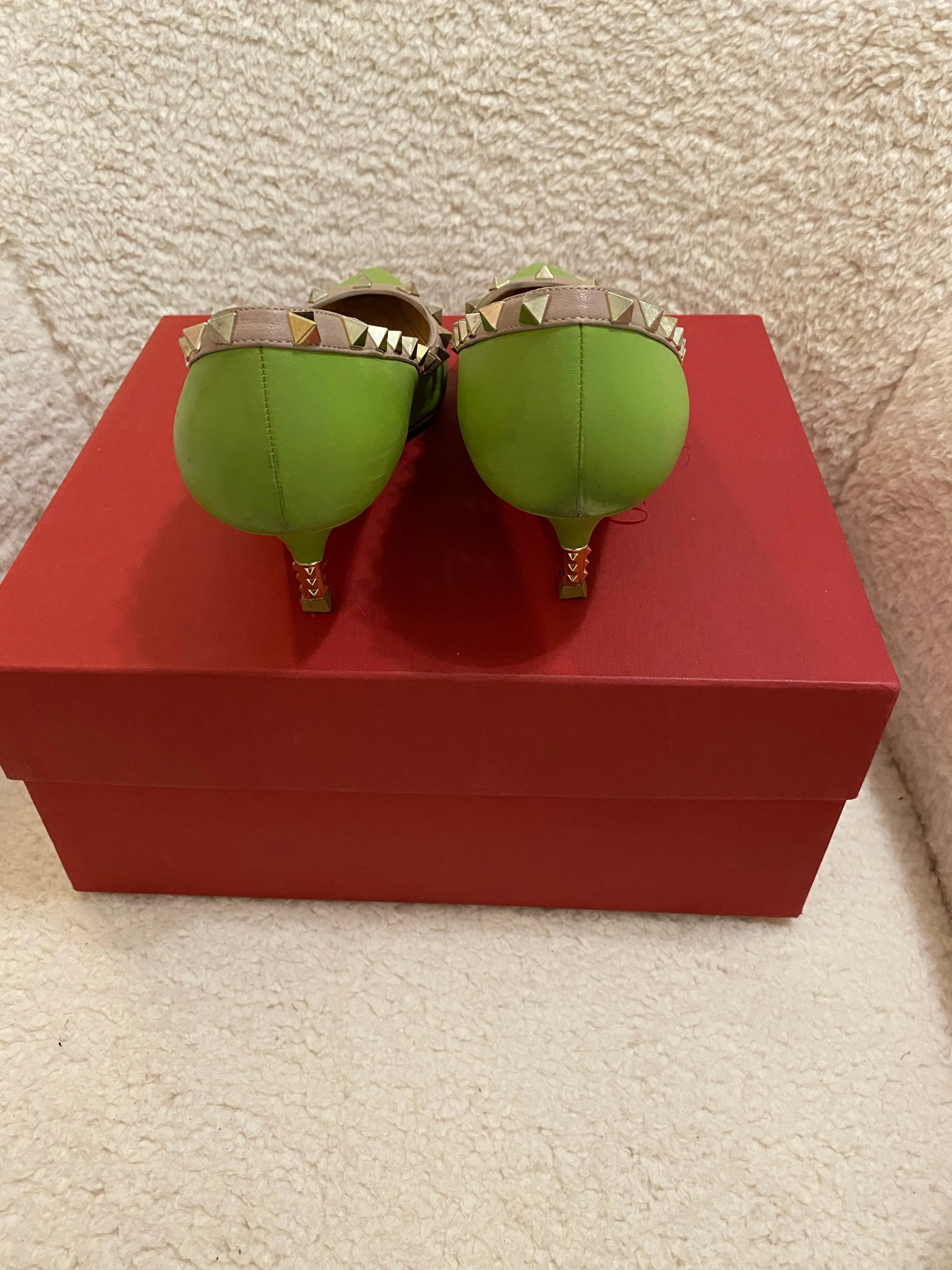 Valentino Rockstud Kitten Heels
