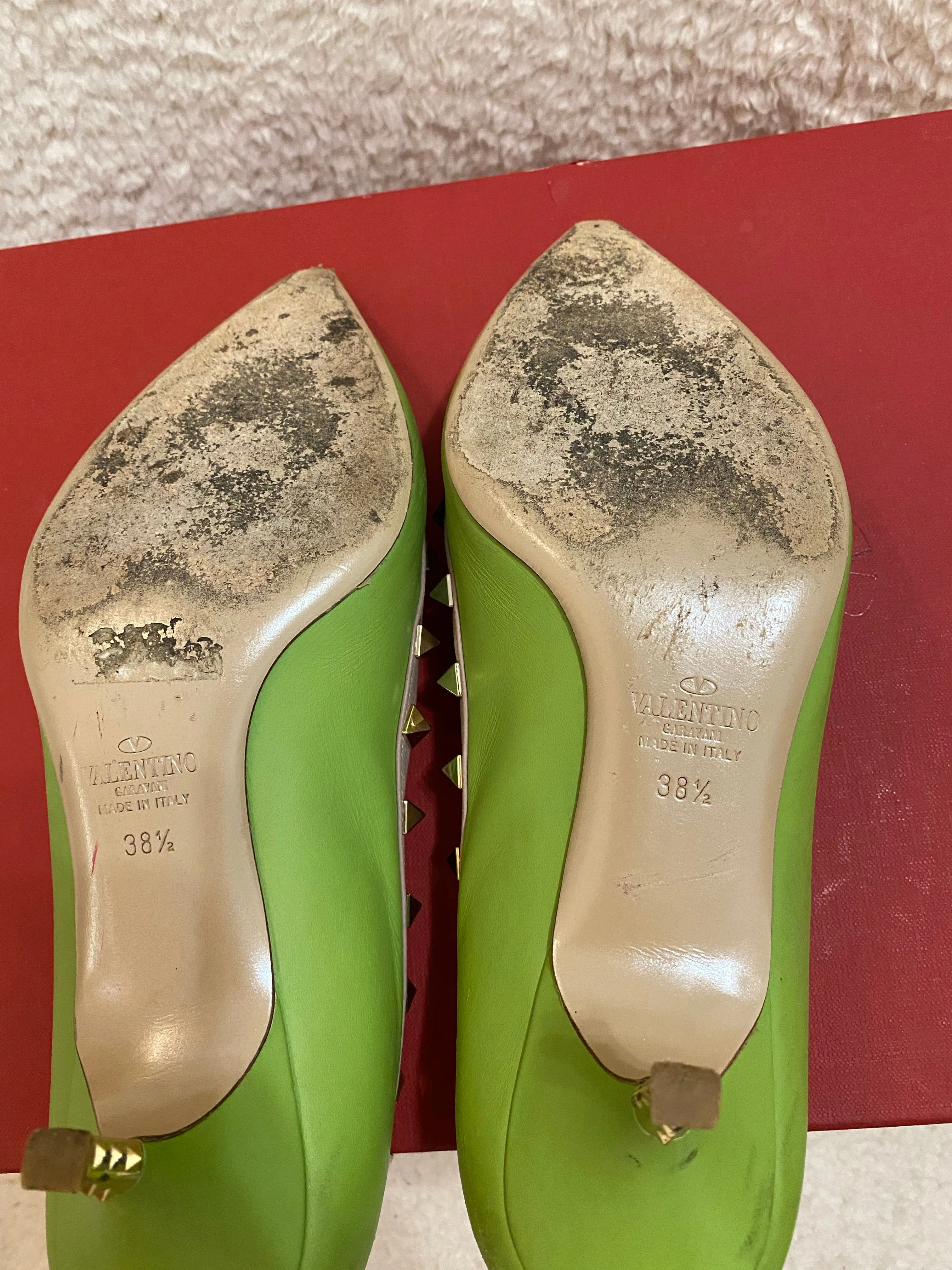 Valentino Rockstud Kitten Heels