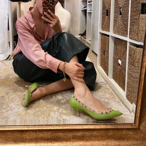 Valentino Rockstud Kitten Heels