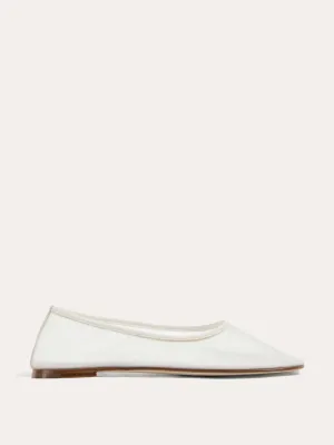 White Balla mesh flats