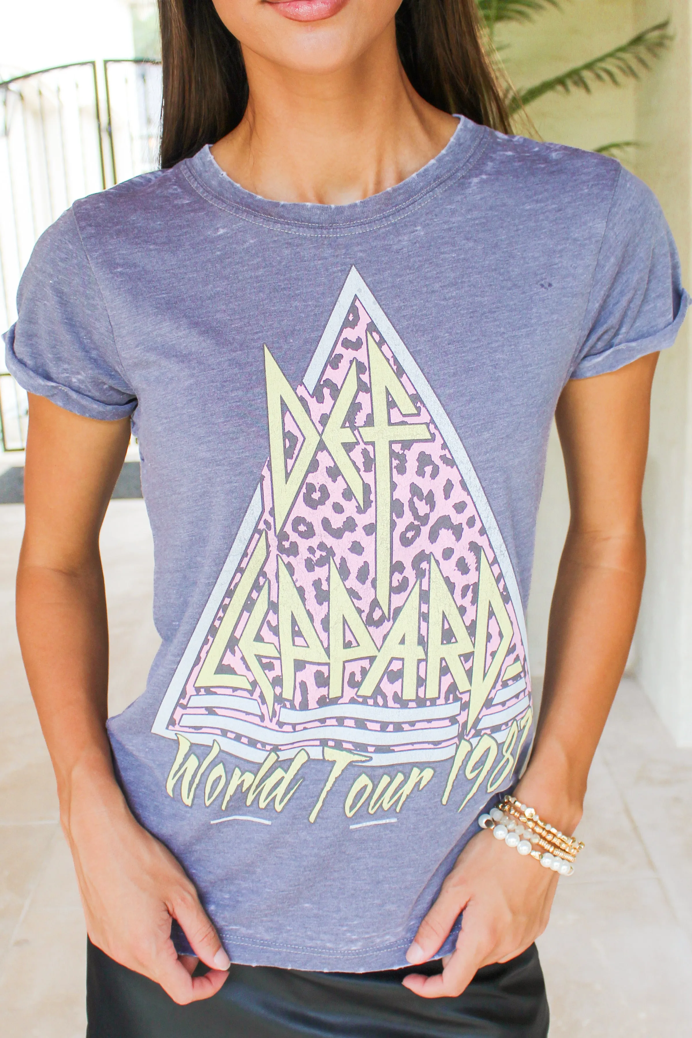 Wild Card Def Leppard Graphic Tee