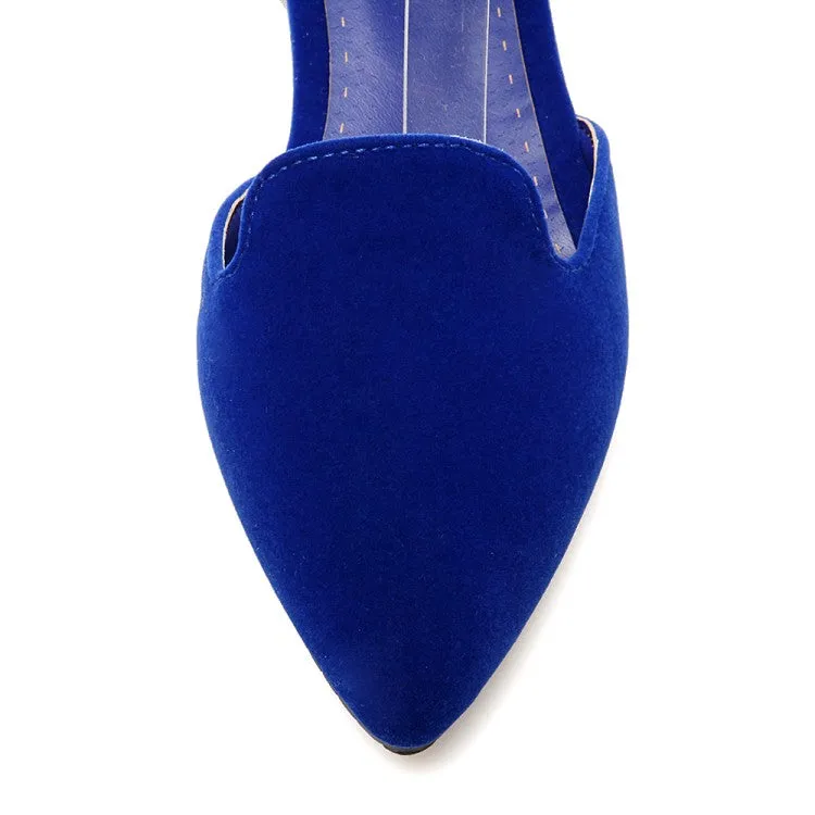 Women's Ankle Strap Low Heel Pumps