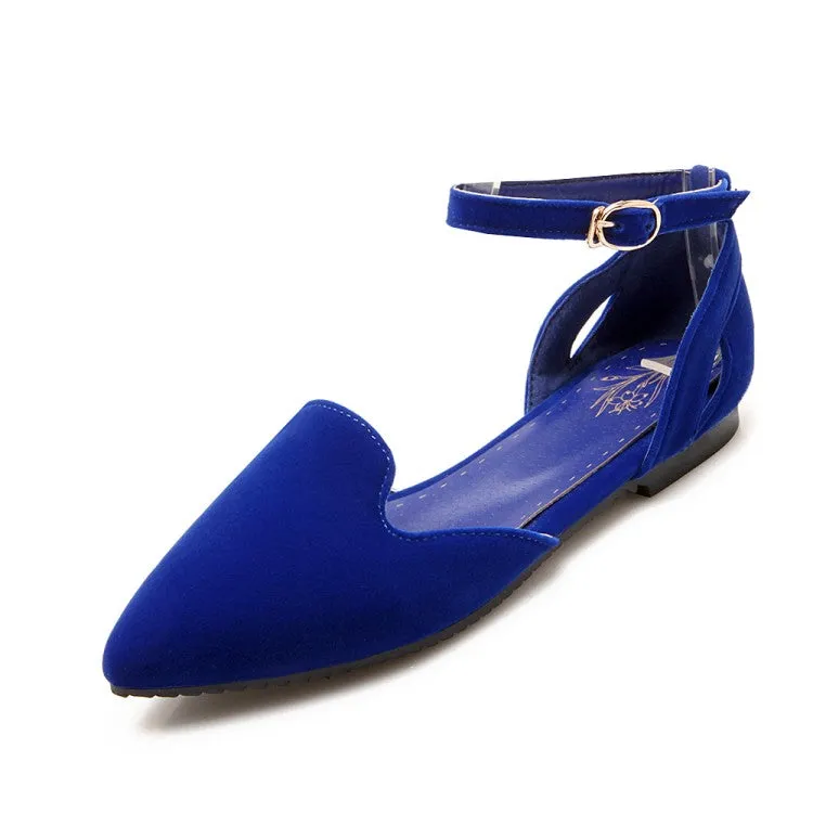 Women's Ankle Strap Low Heel Pumps