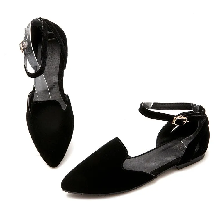 Women's Ankle Strap Low Heel Pumps