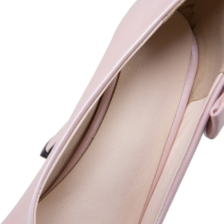 Women's Rhinestone Chunky Platform Pumps High Heels Shoes