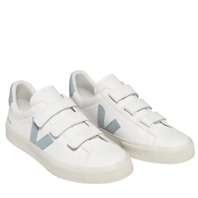 Womens VEJA Extra White/Steel Recife Logo Trainers