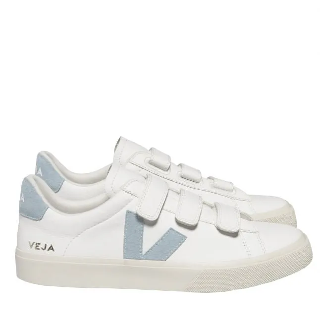 Womens VEJA Extra White/Steel Recife Logo Trainers